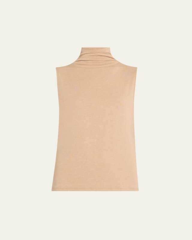Sleeveless Turtleneck Top